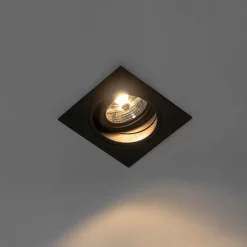 Set mit 6 Modernes versenktes Spotschwarz verstellbar - Chuck 70