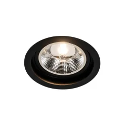 Set mit 6 Modernes versenktes Spotschwarz verstellbar - Chuck 111