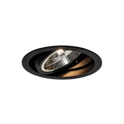 Set mit 6 Modernes versenktes Spotschwarz verstellbar - Chuck 111