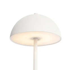 Set mit 2 Outdoor-Tischlampen Pilz weiß wiederaufladbar - Keira