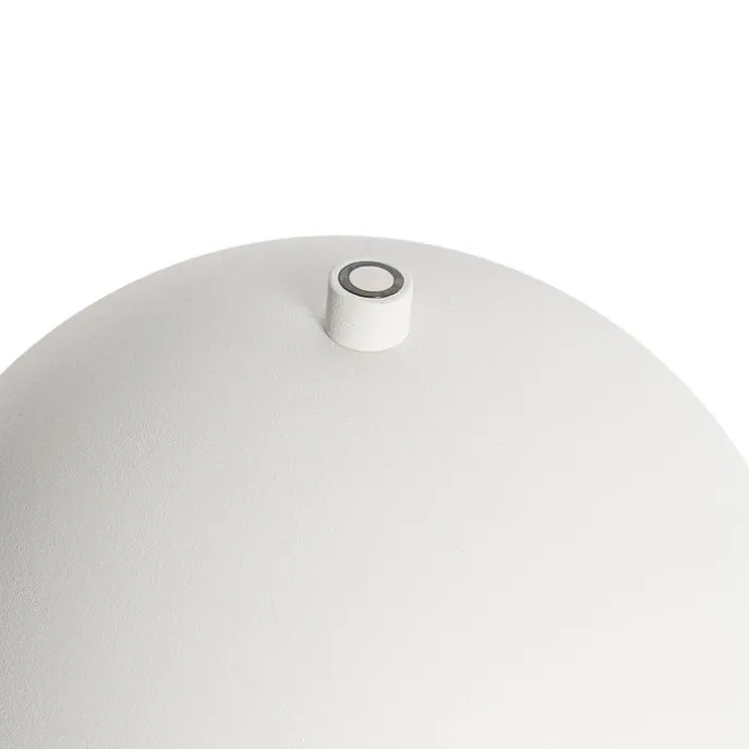 Set mit 2 Outdoor-Tischlampen Pilz weiß wiederaufladbar - Keira