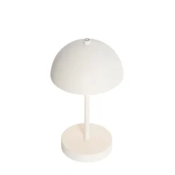 Set mit 2 Outdoor-Tischlampen Pilz weiß wiederaufladbar - Keira