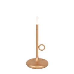 Set mit 2 Outdoor-Tischlampen gold mit Dimmer wiederaufladbar - Sjarel