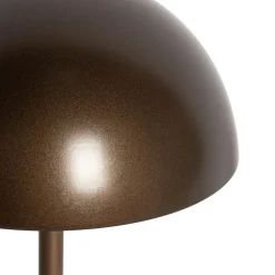 Set mit 2 Outdoor-Tischleuchten Pilz Dunkelbronze Wiederaufladbar - Keira