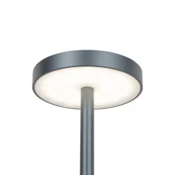 Set mit 2 Outdoor-Tischleuchten grau mit Dimmer wiederaufladbar - Dupont