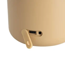 Set mit 2 Outdoor-Tischleuchten Gold mit Weiß inkl. wiederaufladbarem LED - Haard