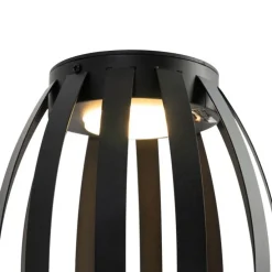 Set mit 2 Outdoor-Tischleuchten schwarz 3-stufig dimmbar Solar & wiederaufladbar - Sheldon