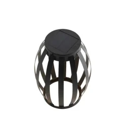 Set mit 2 Outdoor-Tischleuchten schwarz 3-stufig dimmbar Solar & wiederaufladbar - Sheldon