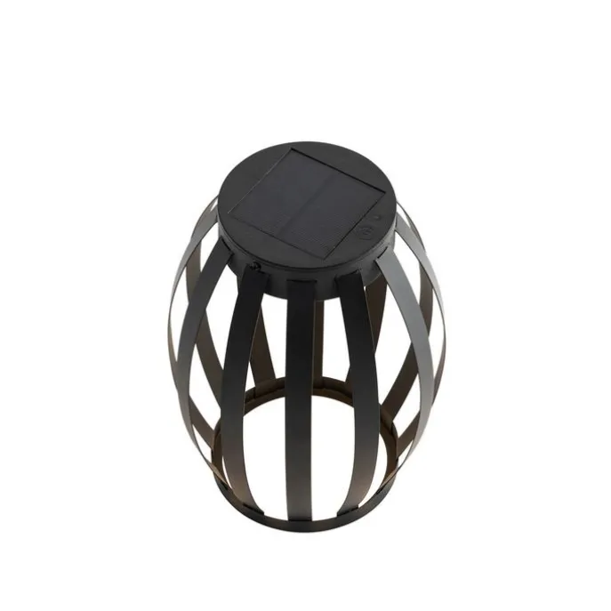 Set mit 2 Outdoor-Tischleuchten schwarz 3-stufig dimmbar Solar & wiederaufladbar - Sheldon