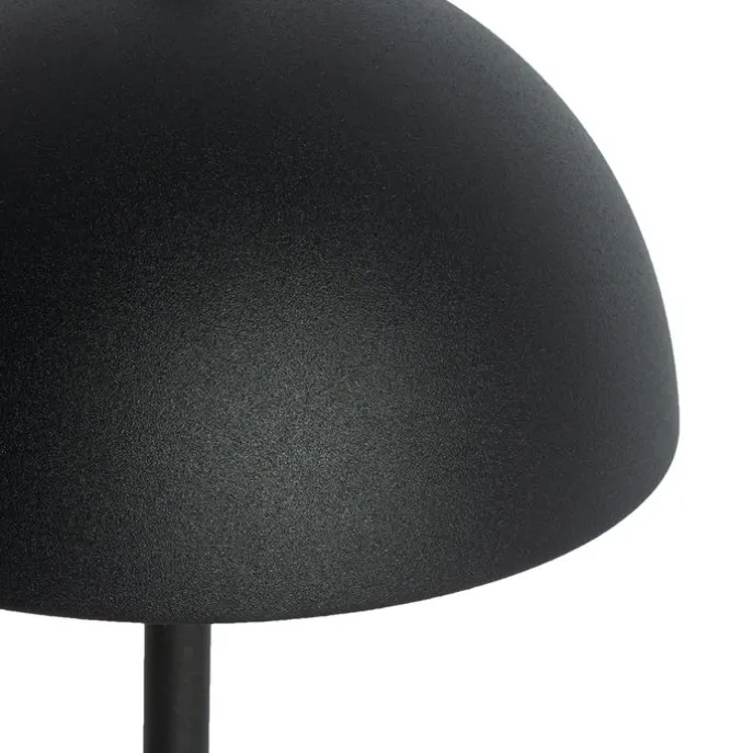 Set mit 2 Outdoor-Tischleuchten Pilz Schwarz wiederaufladbar - Keira