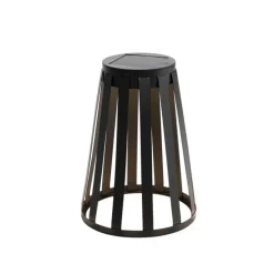 Set mit 2 Outdoor-Tischleuchten Schwarz Inkl. LED 3-Stufen Dimmer Solar und Akku - Penny