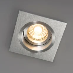 Set mit 6 quadratischen Aluminium-Einbaustrahlern, verstellbar - Chuck