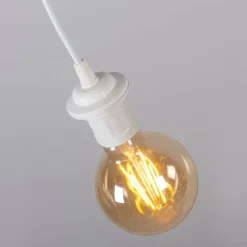 Set mit 4 Retro Hängelampen gold 45 cm - Granny