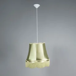 Set mit 4 Retro Hängelampen grün 45 cm - Granny