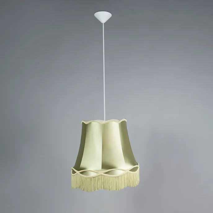 Set mit 4 Retro Hängelampen grün 45 cm - Granny