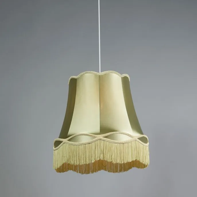 Set mit 4 Retro Hängelampen grün 45 cm - Granny