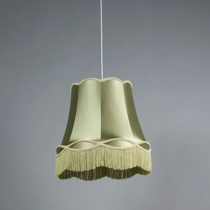 Set mit 4 Retro Hängelampen grün 45 cm - Granny