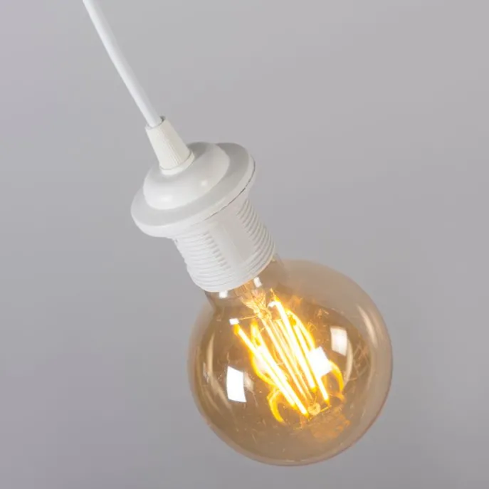 Set mit 4 Retro Hängelampen bunt 45 cm - Granny