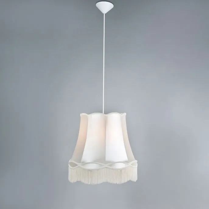 Set mit 4 Retro-Hängelampen creme 45 cm - Granny