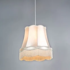 Set mit 4 Retro-Hängelampen creme 45 cm - Granny