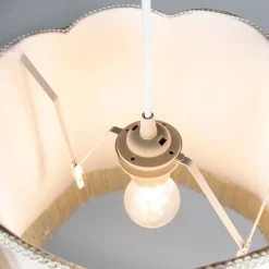 Set mit 4 Retro-Hängelampen creme 45 cm - Granny