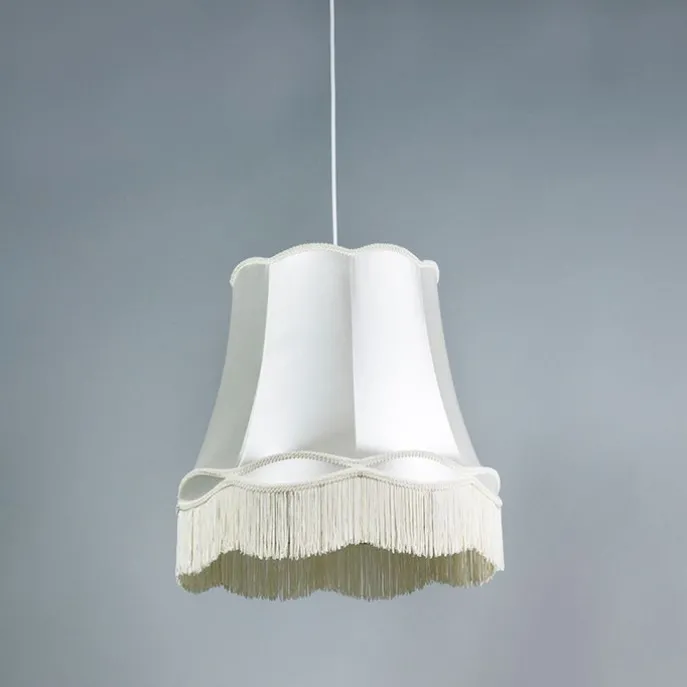 Set mit 4 Retro-Hängelampen creme 45 cm - Granny