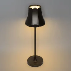 Set mit 2 Retro-Tischleuchten Dunkelbronze wiederaufladbar IP44 - Granny