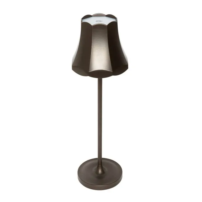 Set mit 2 Retro-Tischleuchten Dunkelbronze wiederaufladbar IP44 - Granny