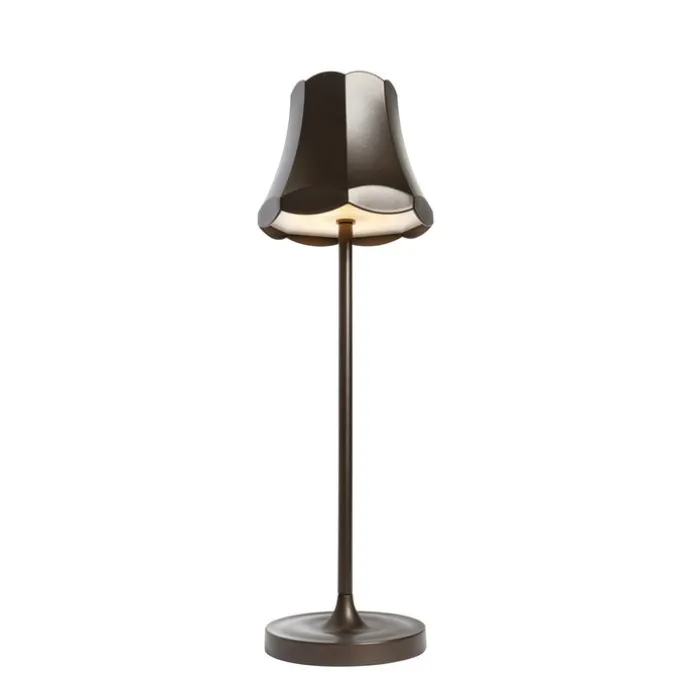 Set mit 2 Retro-Tischleuchten Dunkelbronze wiederaufladbar IP44 - Granny