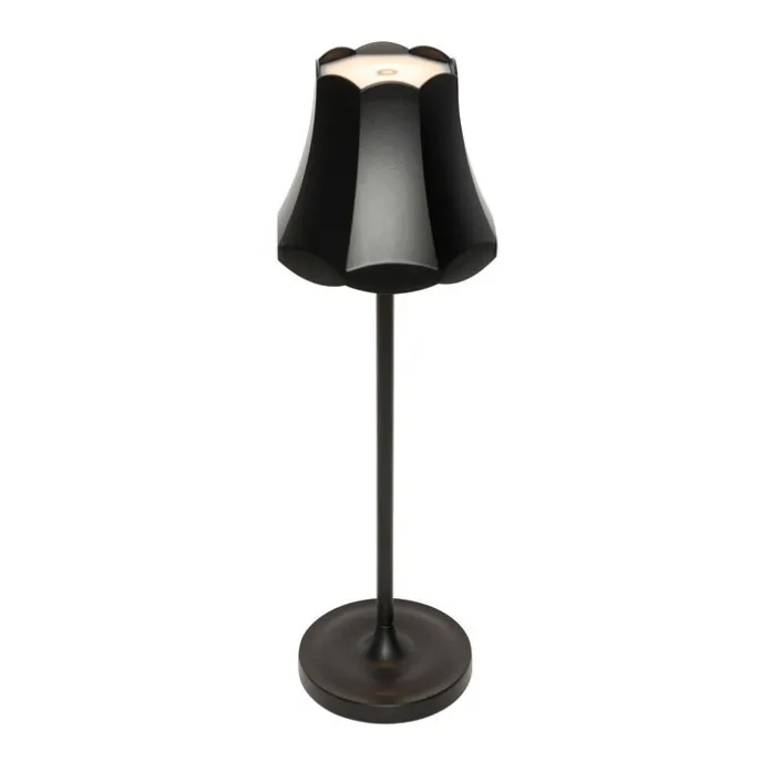 Set mit 2 Retro-Tischleuchten Schwarz wiederaufladbar IP44 - Granny