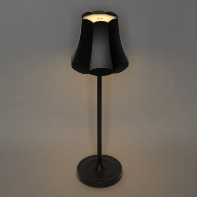 Set mit 2 Retro-Tischleuchten Schwarz wiederaufladbar IP44 - Granny