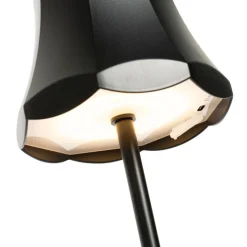 Set mit 2 Retro-Tischleuchten Schwarz wiederaufladbar IP44 - Granny