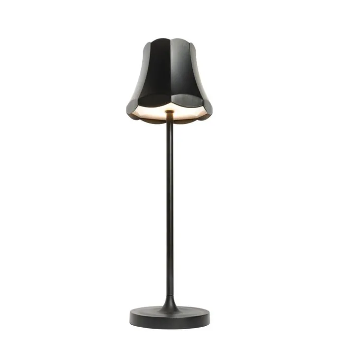 Set mit 2 Retro-Tischleuchten Schwarz wiederaufladbar IP44 - Granny