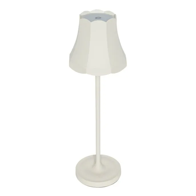 Set mit 2 Retro-Tischleuchten cremeweiß wiederaufladbar IP44 - Granny