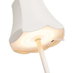 Set mit 2 Retro-Tischleuchten cremeweiß wiederaufladbar IP44 - Granny