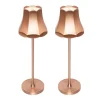 Set mit 2 Retro-Tischleuchten Kupfer wiederaufladbar IP44 - Granny