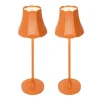 Set mit 2 Retro-Tischleuchten orange wiederaufladbar IP44 - Granny