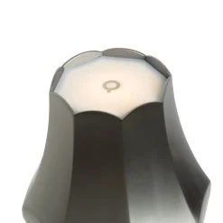 Set mit 2 Retro-Tischleuchten Gunmetal wiederaufladbar IP44 - Granny