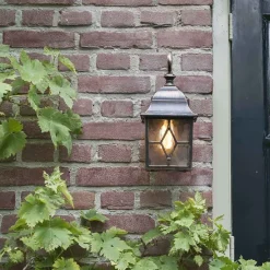 Set mit 2 romantischen Außenwandlaternen aus Bronze - London