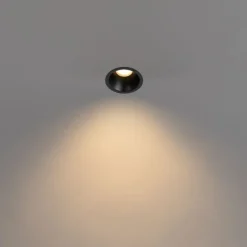 Set mit 6 schwarzen Einbauleuchten GU10 35 mm IP44 - Dept