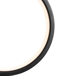 Set mit 2 schwarzen Wegeleuchten 50cm inkl. wiederaufladbare LED und Solar IP65 - Adalind