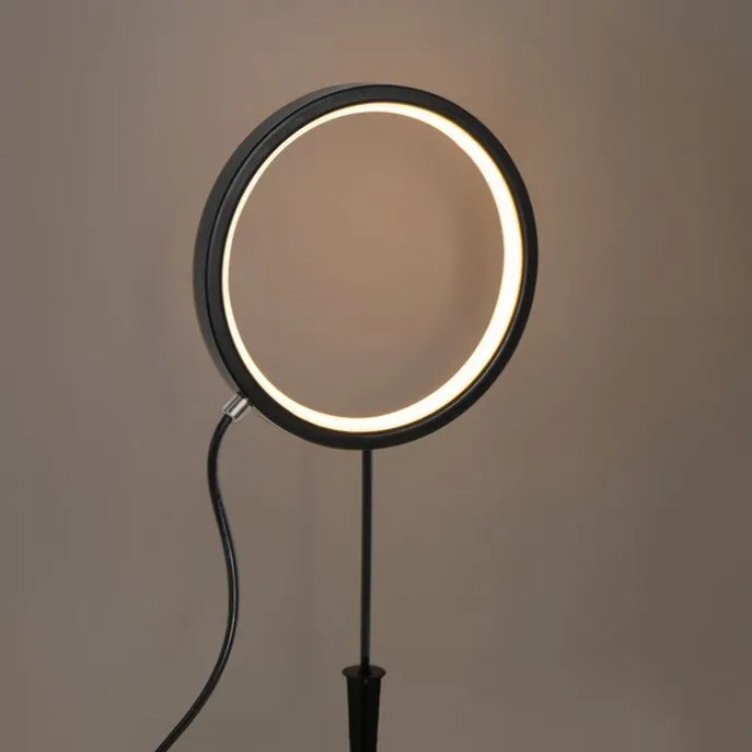 Set mit 2 schwarzen Wegeleuchten 50cm inkl. wiederaufladbare LED und Solar IP65 - Adalind