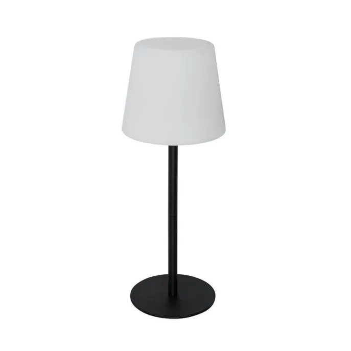 Set mit 2 schwarzen wiederaufladbaren Tischleuchten 40 cm IP54 - Jude