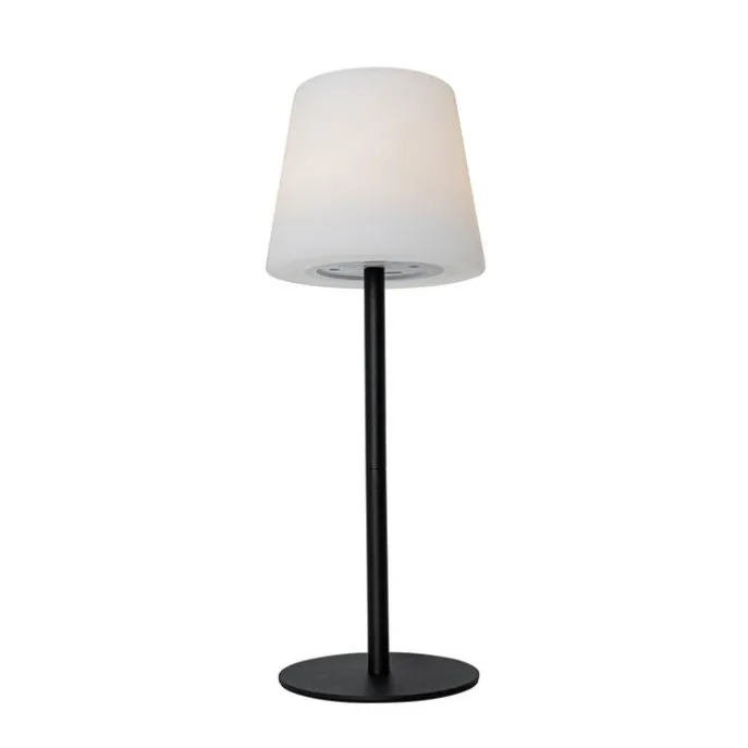 Set mit 2 schwarzen wiederaufladbaren Tischleuchten 40 cm IP54 - Jude