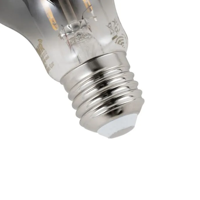 Set mit 5 Smart Dimmbare LED-Glühbirnen E27 A60 Rauchglas 4,9 W 150 lm 1800 K