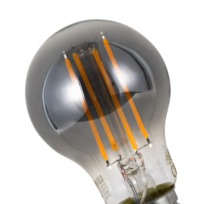 Set mit 5 Smart Dimmbare LED-Glühbirnen E27 A60 Rauchglas 4,9 W 150 lm 1800 K