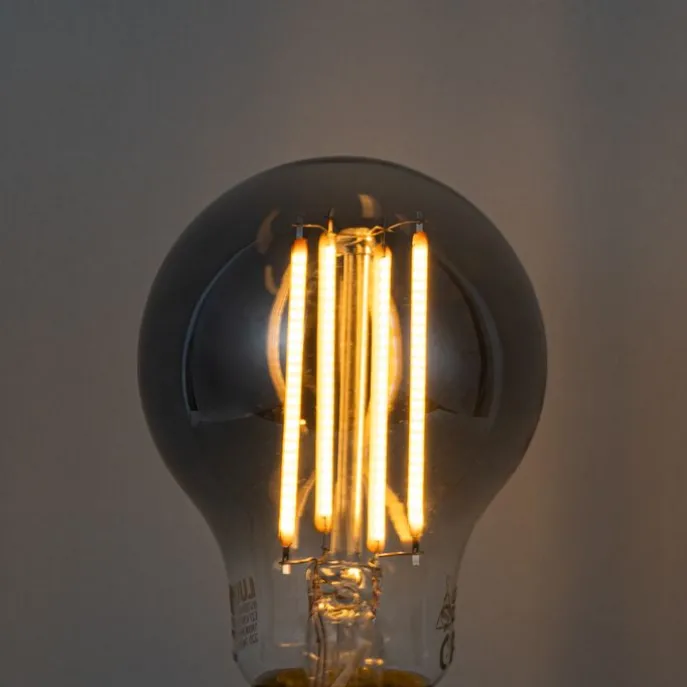 Set mit 5 Smart Dimmbare LED-Glühbirnen E27 A60 Rauchglas 4,9 W 150 lm 1800 K