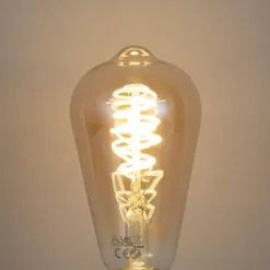 Set mit 5 Smart E27 Dimmbar LED Glühbirne ST64 Bernstein 4.9W 320lm 2500K