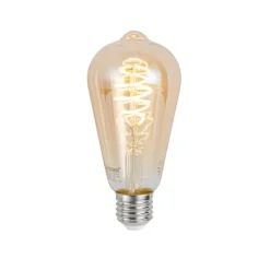 Set mit 5 Smart E27 Dimmbar LED Glühbirnen ST64 Bernstein 4.9W 320lm 2500K