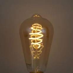 Set mit 5 Smart E27 Dimmbar LED Glühbirnen ST64 Bernstein 4.9W 320lm 2500K